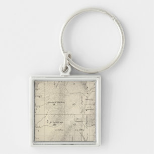 T17S R27E Tulare County Section Map Key Ring