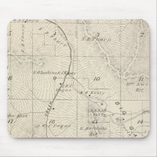T18S R28E Tulare County Section Map Mouse Pad
