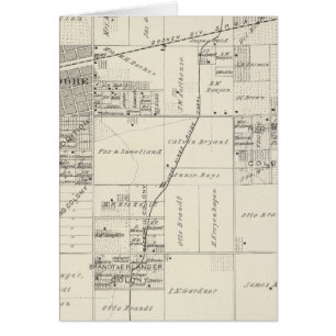 T19S R20E NE 1/4 Tulare County Section Map