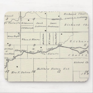 T19S R23E Tulare County Section Map Mouse Pad