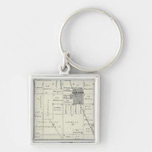 T19S R26E Tulare County Section Map Key Ring