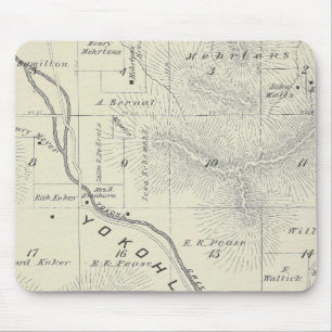 T19S R27E Tulare County Section Map Mouse Pad