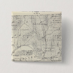 T19S R28E Tulare County Section Map 15 Cm Square Badge