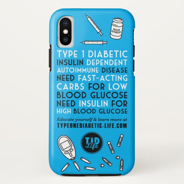 T1d Alert Case-Mate iPhone Case (Back)
