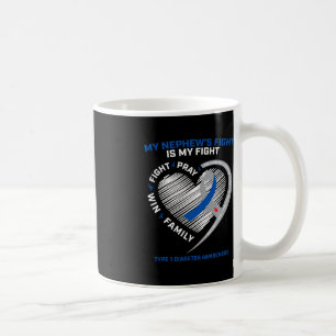 T1D Aunt Juvenile Diabetic Awareness Nephew Type 1 Coffee Mug