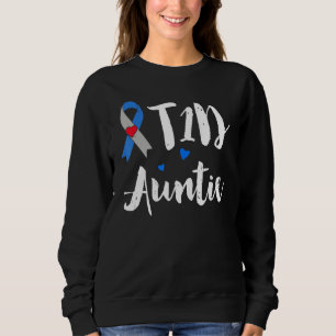T1d Auntie  Type 1 Diabetes Awareness Sweatshirt
