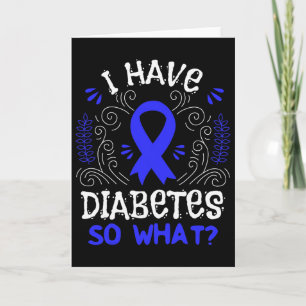 T1d Awareness Ribbon Gift For Juvenile Diabetes Pa Card