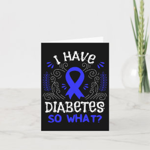 T1d Awareness Ribbon Gift For Juvenile Diabetes Pa Card