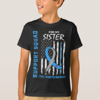 T1D Awareness US Flag Sister Type 1 Diabetes Match