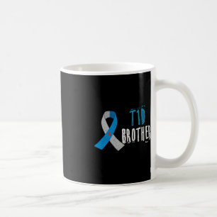 T1D brother blue ribbon type 1 diabetes awareness  Coffee Mug
