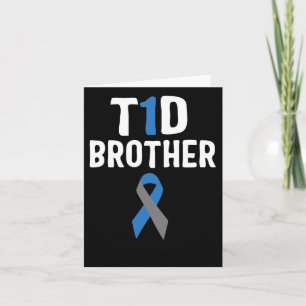 T1d Brother Diabetes Awareness Type 1 Insulin Panc Card
