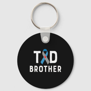 T1d Brother Type 1 Diabetes Awareness Insulin Fami Key Ring