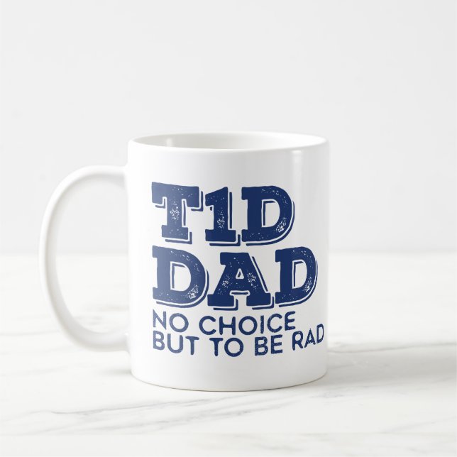 T1d Dad Rad (Navy) Coffee Mug (Left)