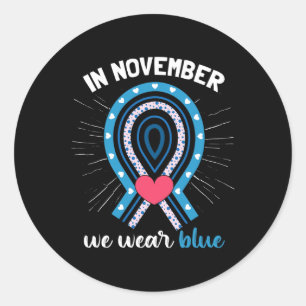 T1d Diabetes Awareness Classic Round Sticker