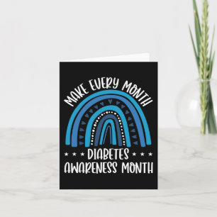 T1D Diabetes Support Every Month Diabetes Awarenes Card