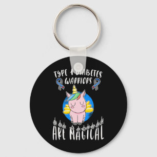 t1d diabetes type 1 awareness t  unicorn warriors  key ring