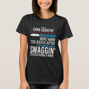 T1d Diabetic Mum Type 1 Diabetes Awareness Women F T-Shirt