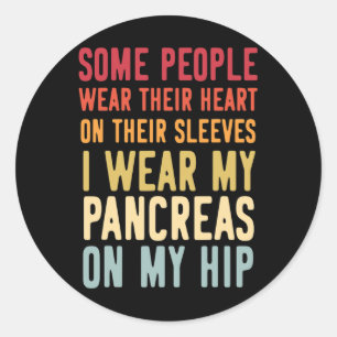 T1d Diabetic Type 1 Diabetes Awareness Men Women K Classic Round Sticker