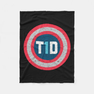 T1d Diabetic Type 1 Diabetes Awareness Men Women K Fleece Blanket