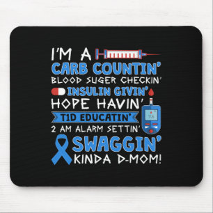 T1D Diabetic Type 1 Diabetes Awareness Men Women K Mouse Pad