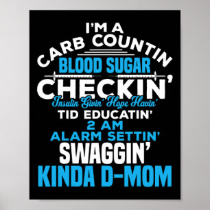 T1d Diabetic Type 1 Diabetes Awareness Men Women K Poster