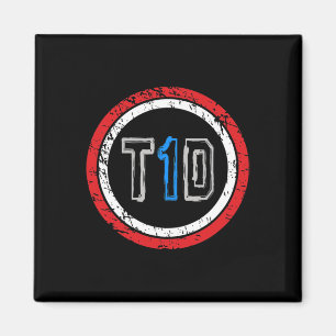T1d Emblem Type 1 Diabetes Awareness Magnet