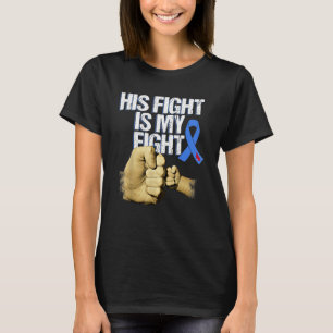 T1d Her Fight Is My Fight Diabetes Awareness Blue  T-Shirt