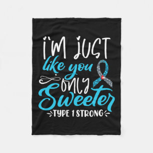T1d Kids Diabetes Awareness Fleece Blanket