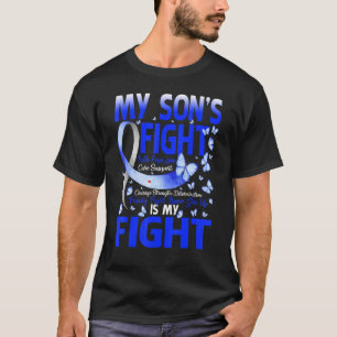 T1D Mum Dad Parents My Son's Fight Type 1 Diabetes T-Shirt