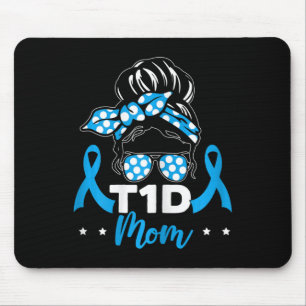 T1d Mum Diabetes Warrior Diabetes Awareness Diabet Mouse Pad