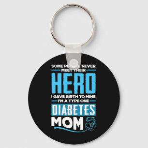 T1d Mum Diabetic Type 1 Diabetes Awareness Key Ring