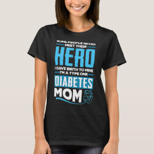 T1d Mum Diabetic Type 1 Diabetes Awareness T-Shirt