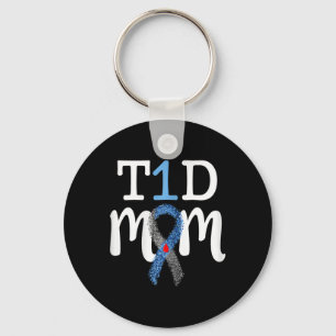 T1D Mum - Type 1 Diabetes Awareness Mummy Key Ring