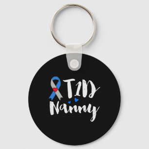 T1d Nanny Type 1 Diabetes Awareness Gifts Key Ring