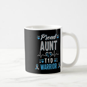 T1d Proud Aunt Diabetes Awareness Type 1 Pancreas Coffee Mug