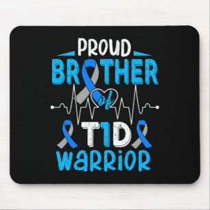 T1d Proud Brother Diabetes Awareness Type 1 Insuli Mouse Pad
