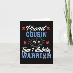 T1D Proud Cousin Diabetes Awareness Type 1 Insulin Card