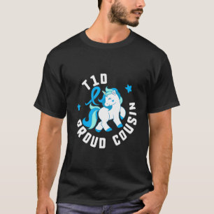 T1d Proud Cousin Diabetes T1 Awareness Cute Unicor T-Shirt