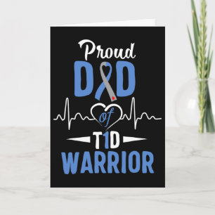 T1d Proud Dad Diabetes Awareness Type 1 Insulin Pa Card