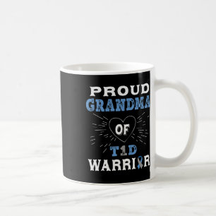 T1d Proud Grandma Diabetes Awareness Type 1 Insuli Coffee Mug