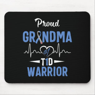 T1d Proud Grandma Diabetes Awareness Type 1 Insuli Mouse Pad