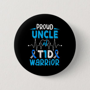 T1d Proud Uncle Diabetes Awareness Type 1 Insulin 6 Cm Round Badge