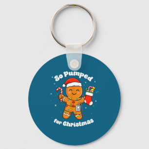 T1D So Gingerbread Diabetic Pumped Key Ring