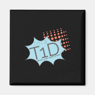 T1d Superhero Type One Diabetes Awareness Magnet