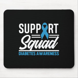 T1D T2D Warrior Support Squad Diabetes Awareness Mouse Pad