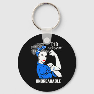 T1d Type 1 Diabetes Awareness Type 1 Diabetes Gift Key Ring