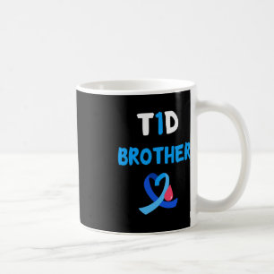 T1D Warrior Brother Diabetes Awareness Squad Suppo Coffee Mug