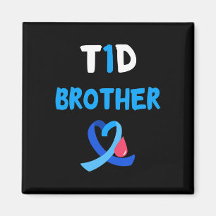 T1D Warrior Brother Diabetes Awareness Squad Suppo Magnet
