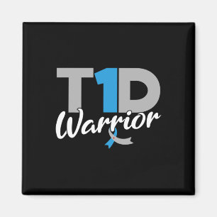 T1d Warrior Diabetes Awareness Type 1 Diabetic Magnet