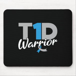 T1d Warrior Diabetes Awareness Type 1 Diabetic Mouse Pad